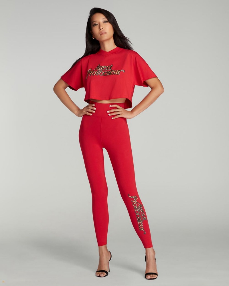 Agent Provocateur Rayley Legging Women's Pants Red | FLKJAMS-09