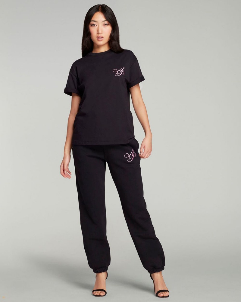 Agent Provocateur Rayley Women's T-Shirts Black | HIOBNSL-18