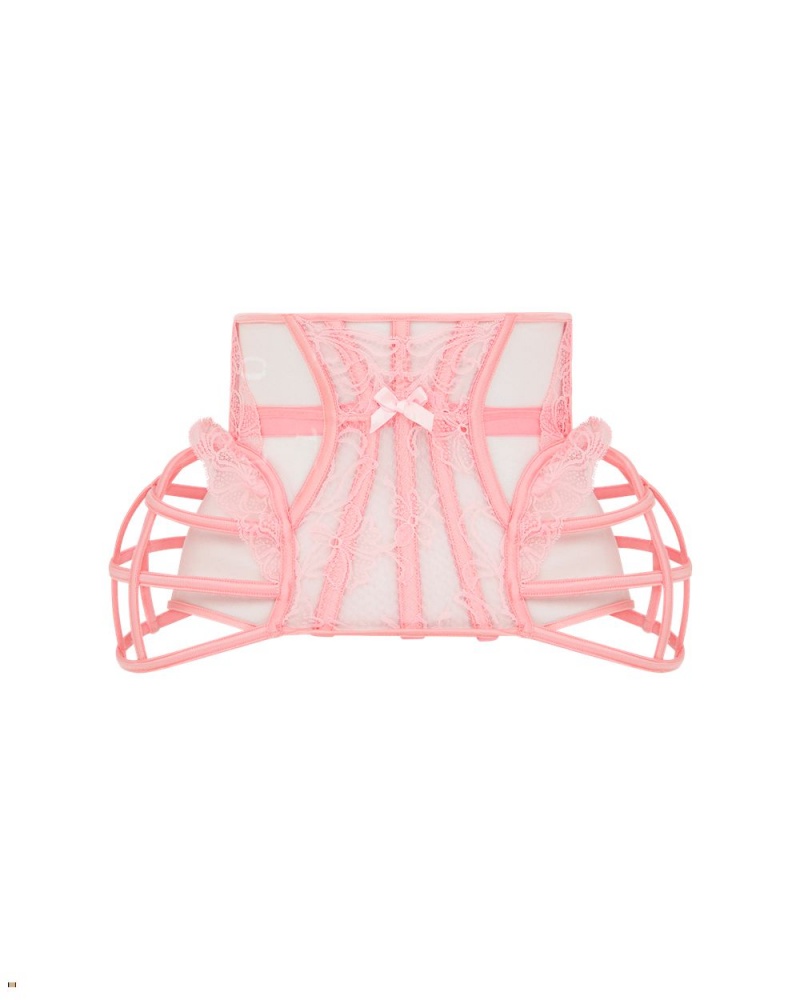 Agent Provocateur Rozlyn Waspie Women\'s Corset Pink | BRUVTEJ-65