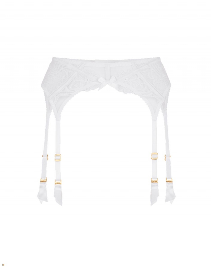 Agent Provocateur Rozlyn Women\'s Suspenders White | UJICRXS-45