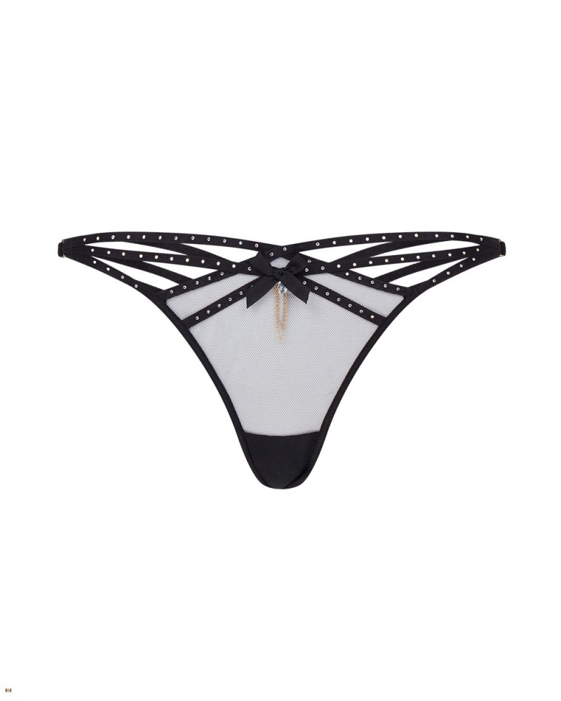 Agent Provocateur Rubi Women's Thong Black | ZBONQWT-93