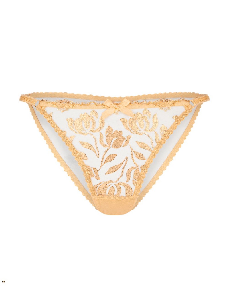 Agent Provocateur Sparkle Women\'s Brief Gold | WNRXOYF-28