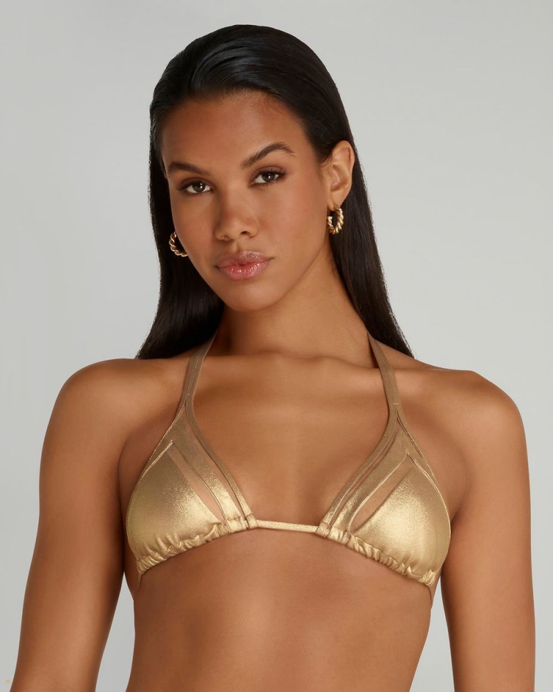 Agent Provocateur Tora Women's Bikini Top Gold | DSAGHWC-18